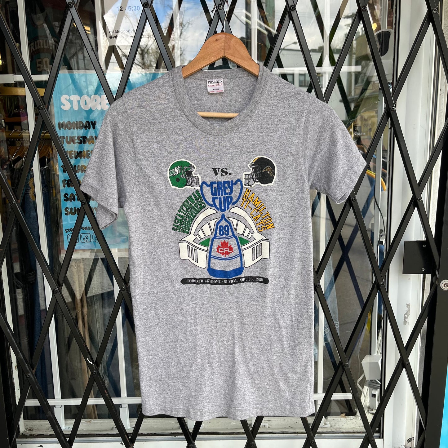 1989 CFL Grey Cup Tee - Size XS
