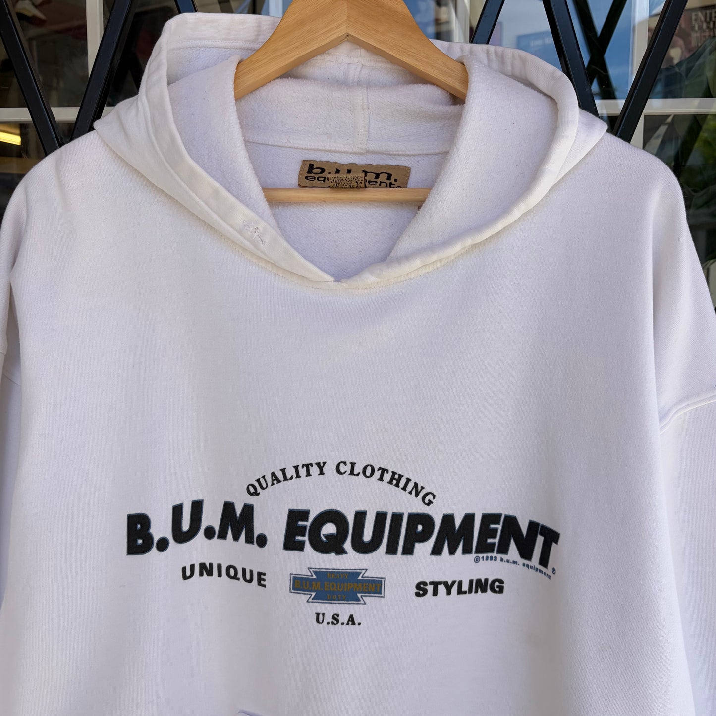 1993 BUM Equipment Hoodie - Size L