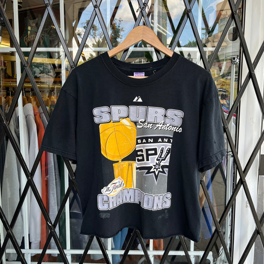 2005 San Antonio Spurs Championship Cropped Tee - Size L