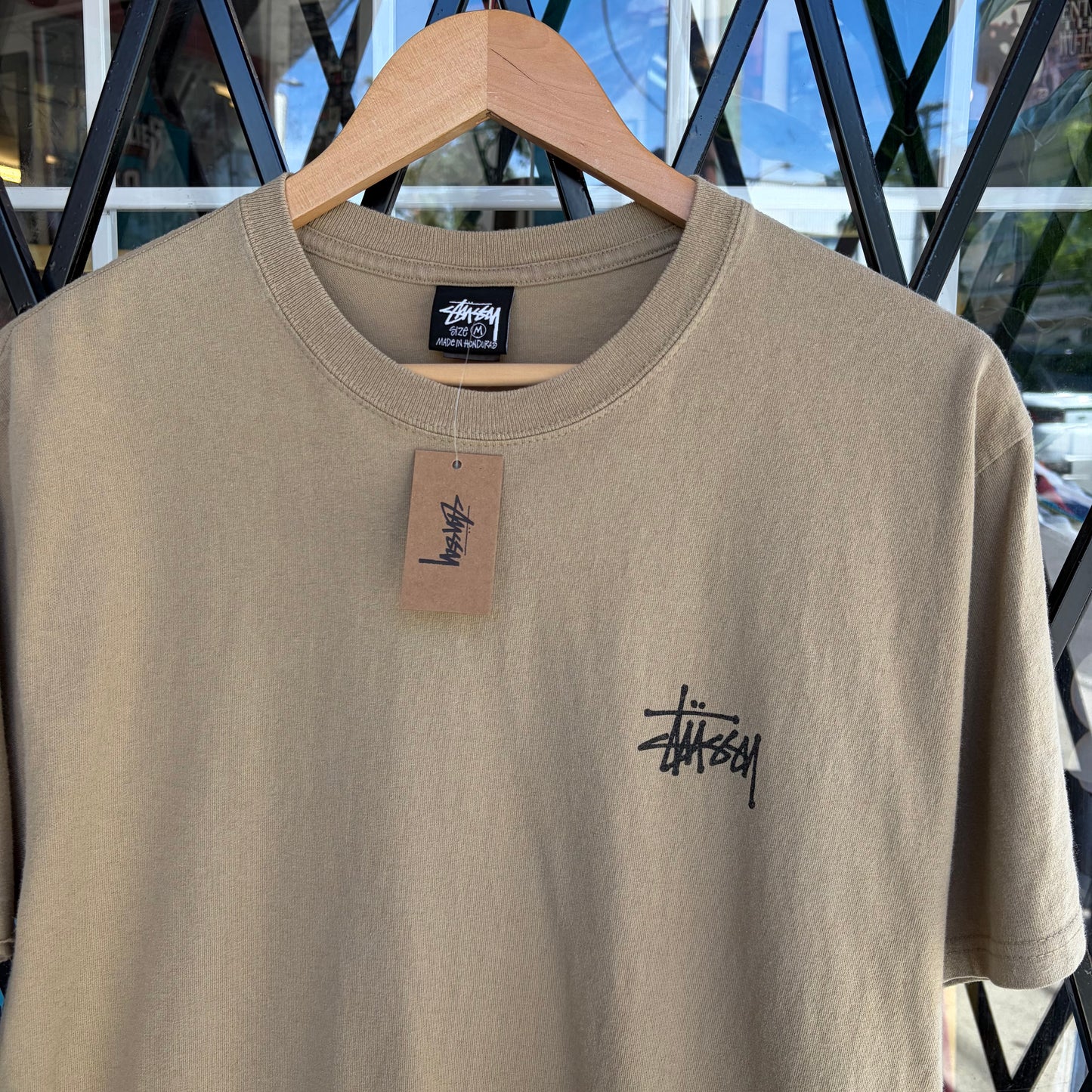 Stussy Big Dog Tee Khaki - Size M