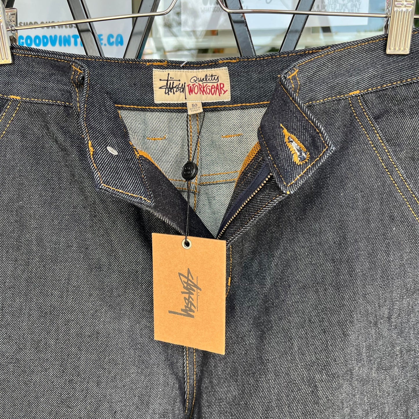 Stussy Work Gear Carpenter Denim Pant 14oz - Size 30W
