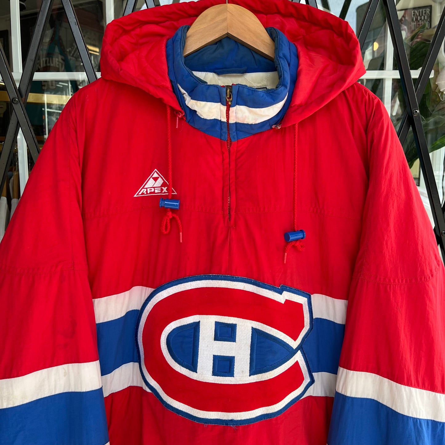 Vintage Apex One Montreal Canadiens Parka Jacket - Size L