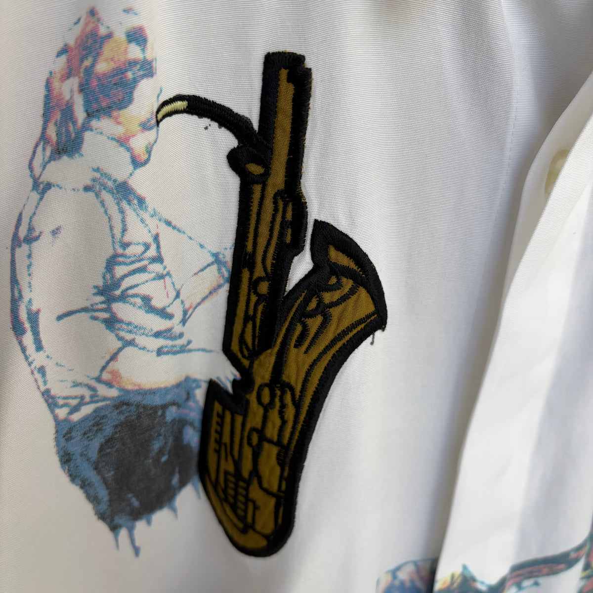 Vintage Bugatchi Dizzy Gillespie Jazz Button Up Shirt - Size L
