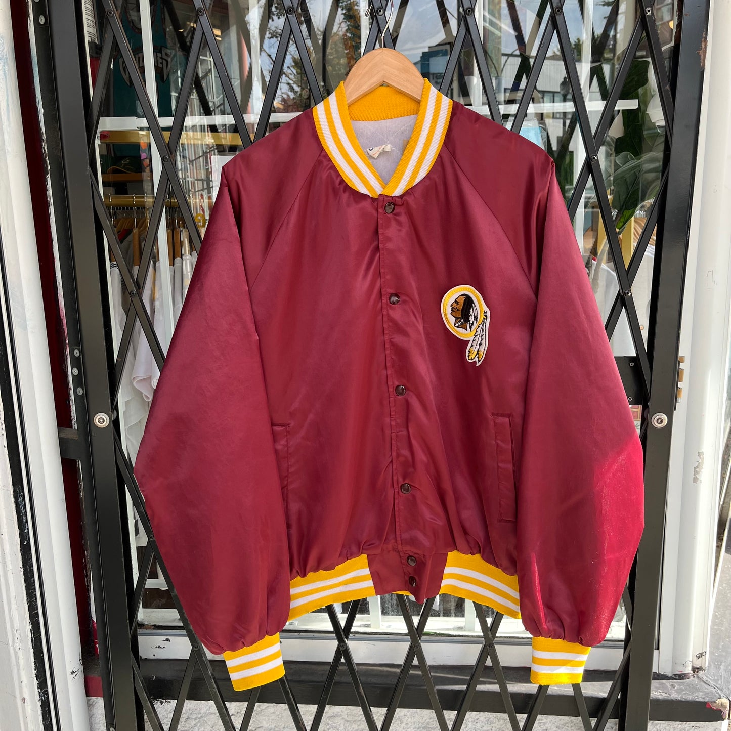 Vintage Chalkline Washington Redskins Satin Jacket - Size XL