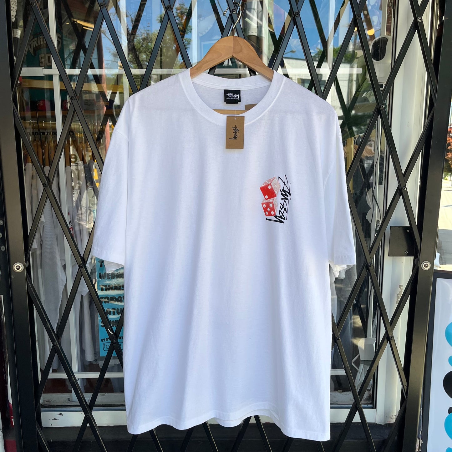 Stussy Tall Dice Tee White - Size XL