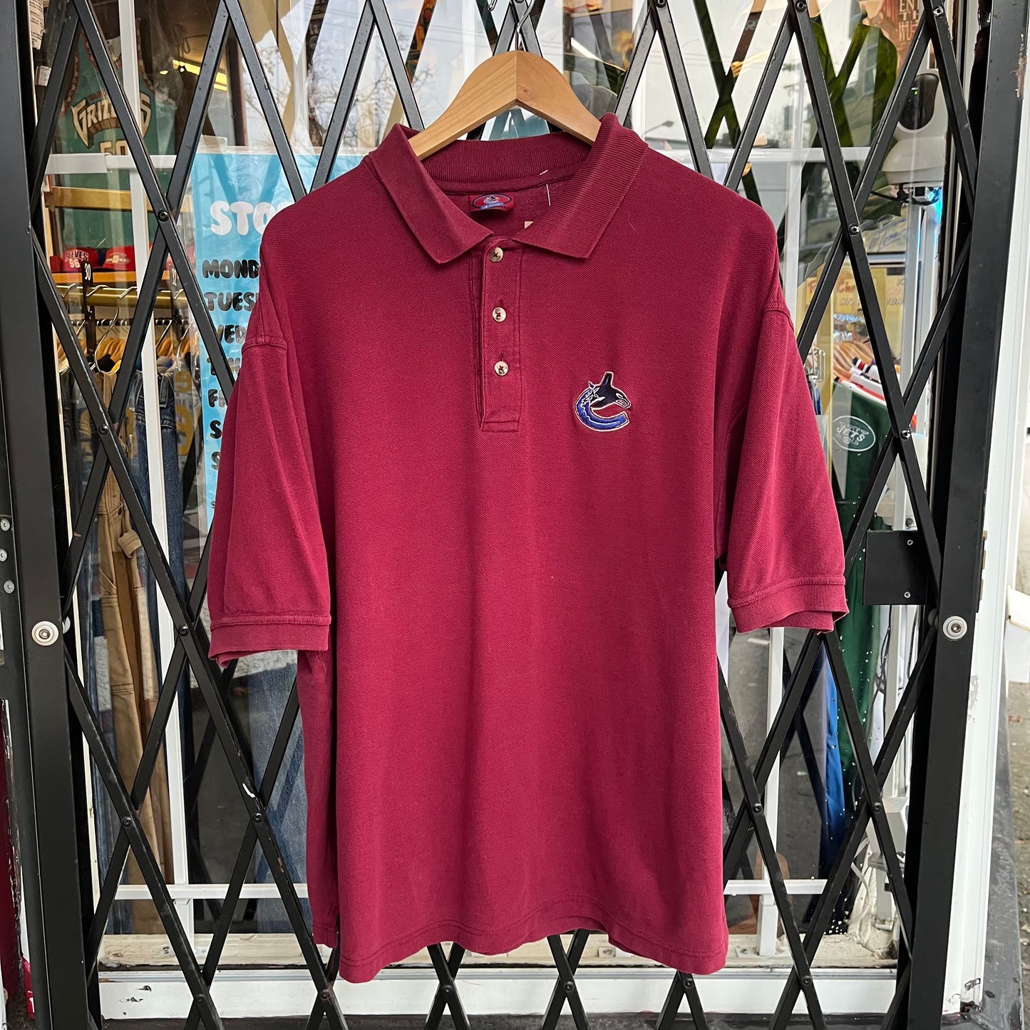 Vintage Canucks Polo Shirt - Size L
