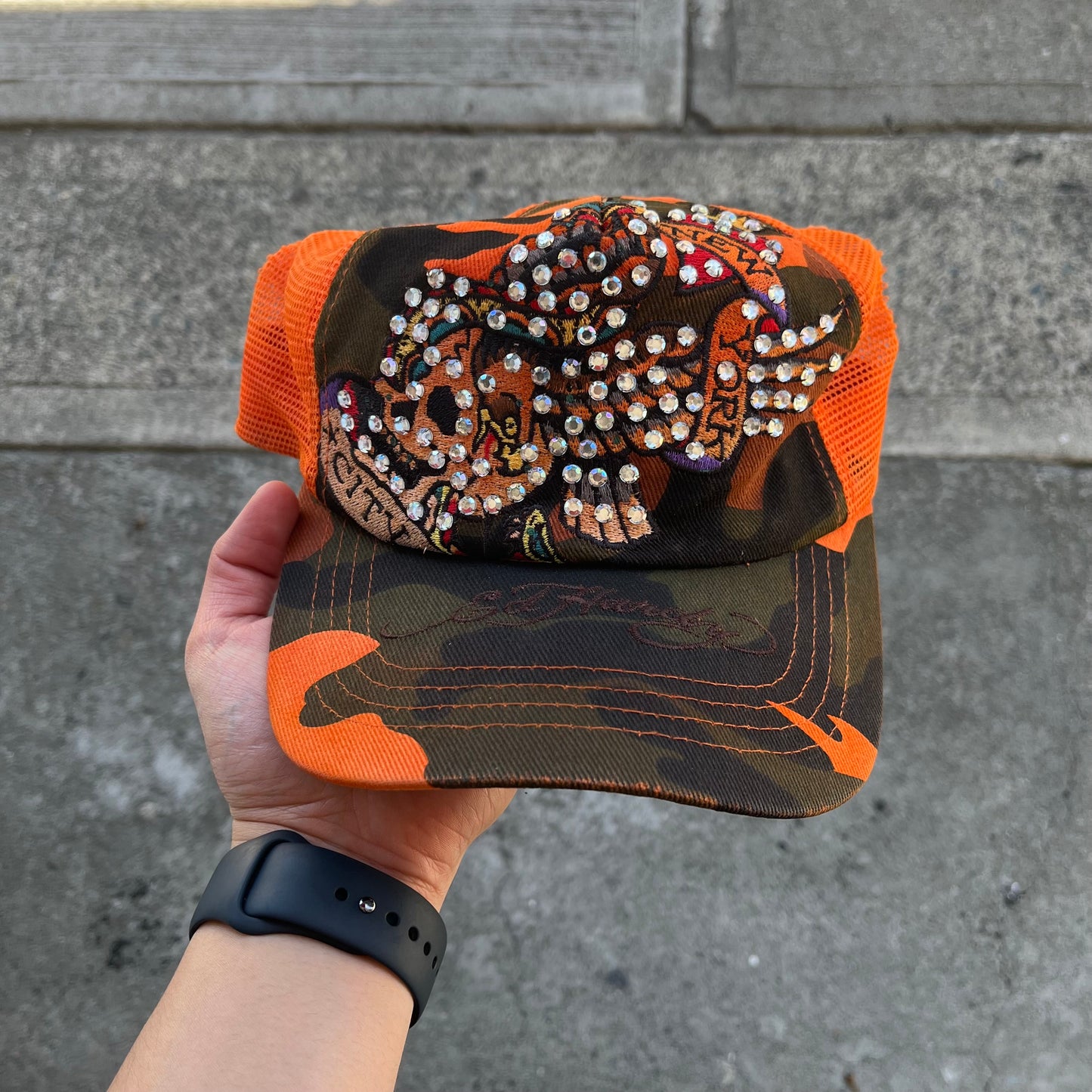 Y2K Ed Hardy Trucker Hat