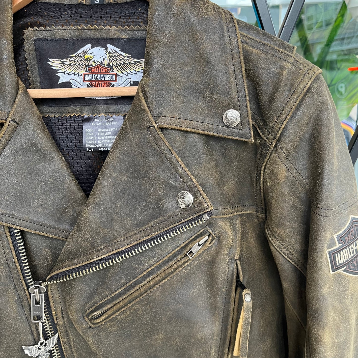 Harley Davidson Genuine Leather Jacket - Size S