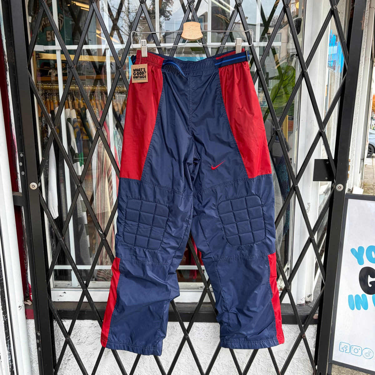 Vintage Nike Padded Track Pants - Size Youth XL