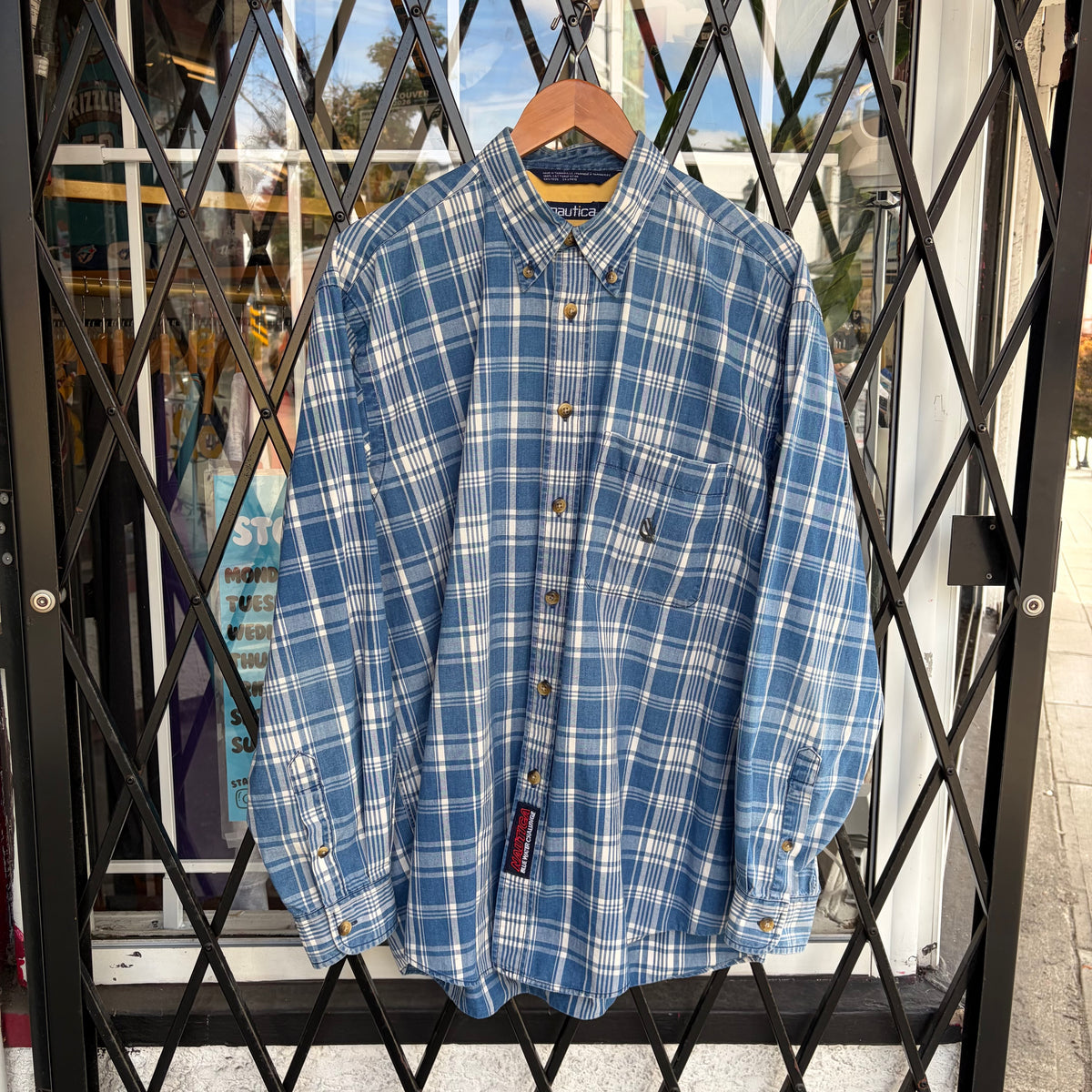 Vintage Nautica Button Up Shirt - Size L