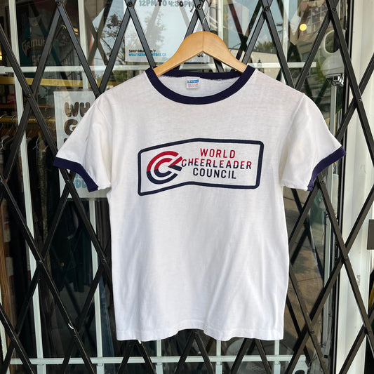 1980’s Champion World Cheerleader Council Ringer Tee - Size M