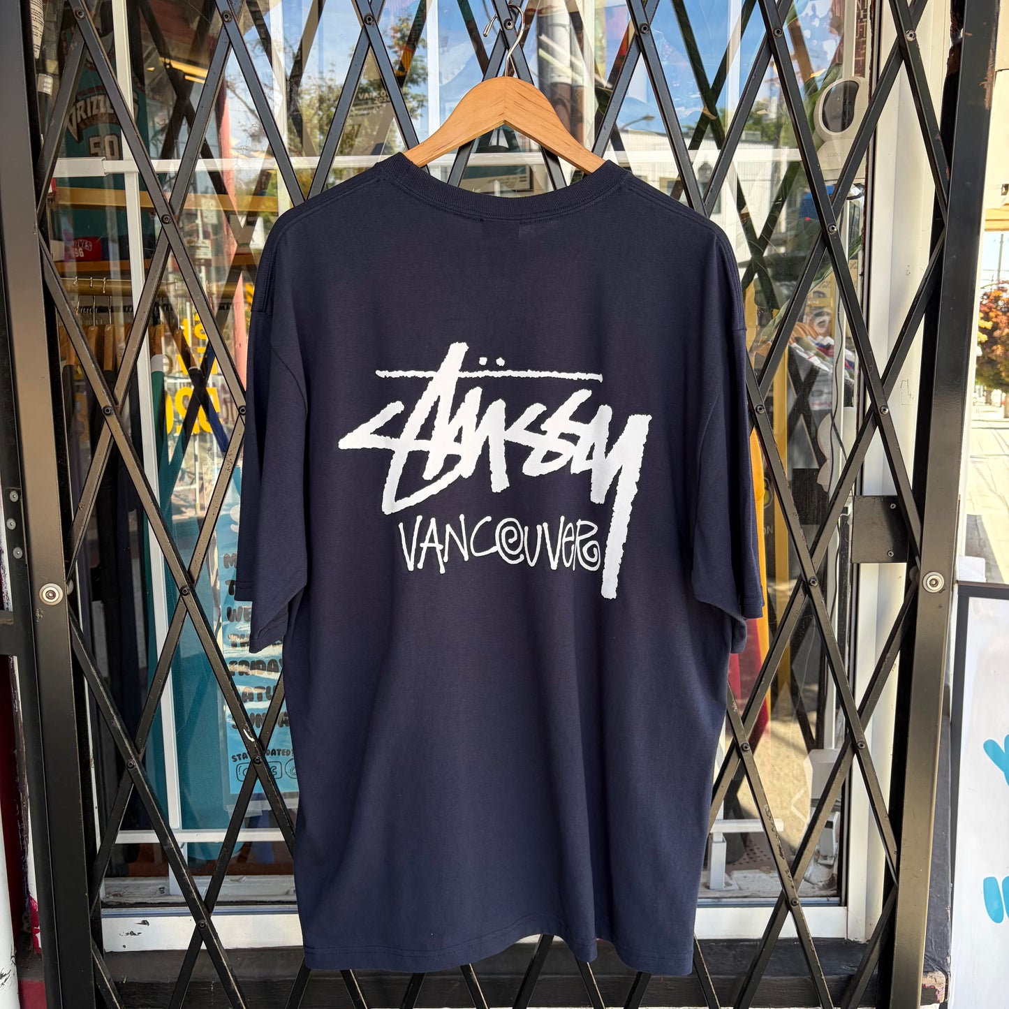 Stussy Vancouver Stock Tee Navy - Size XL