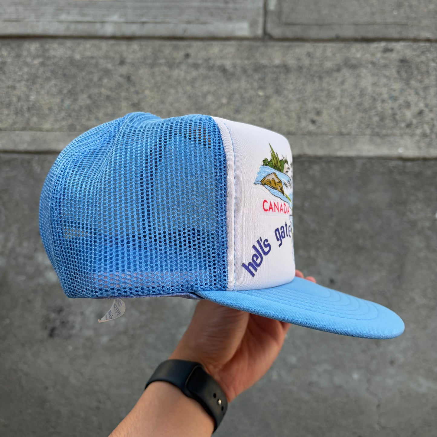 Vintage Hells Gate Fishing Trucker Hat