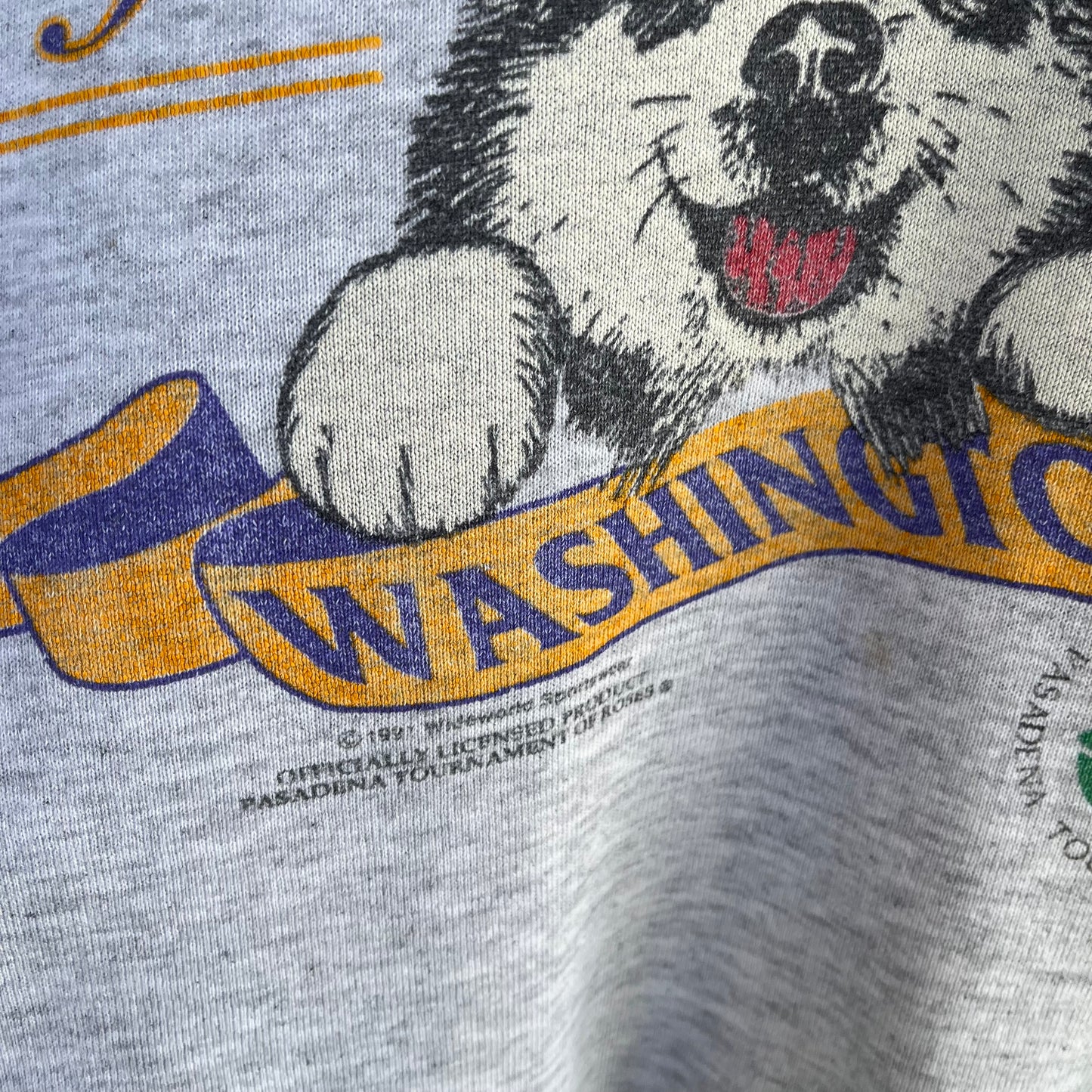 1992 Washington Huskies Rose Bowl Crewneck - Size L