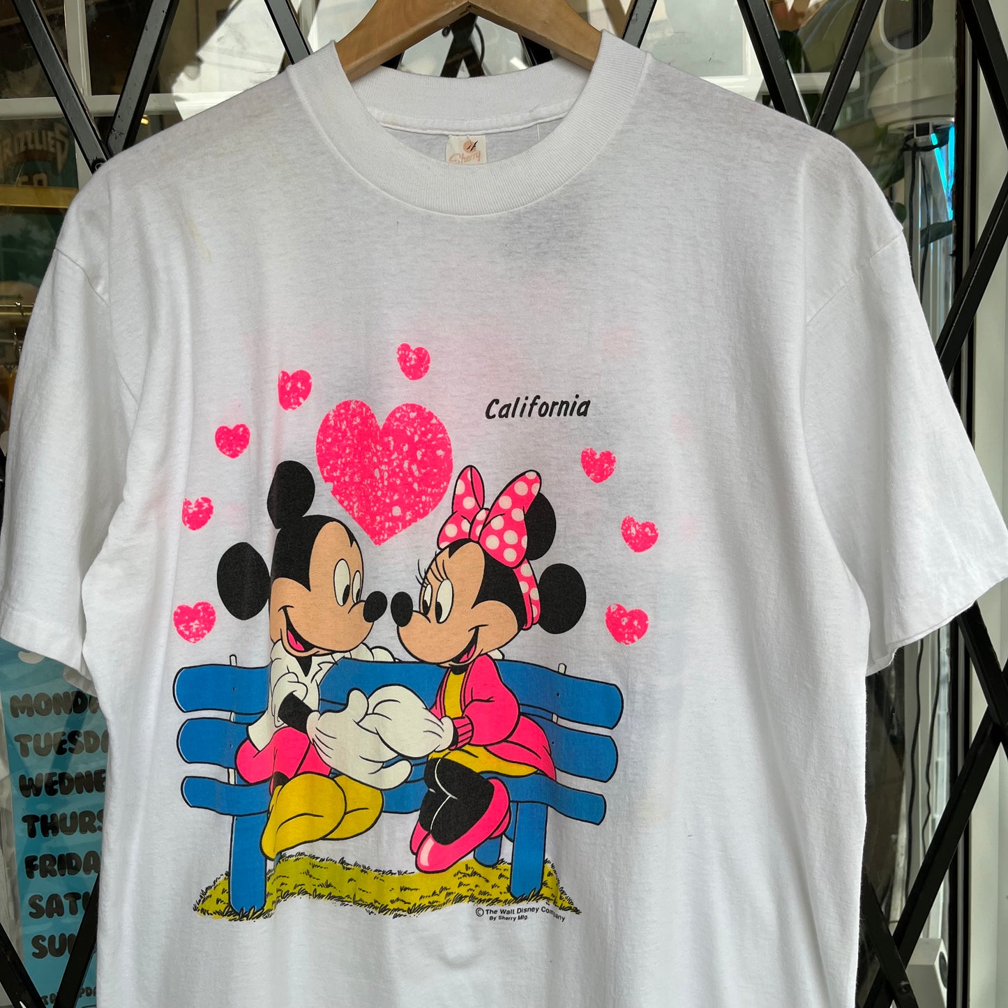 Vintage Disney Mickey and Minnie Tee - Fits Size L Tall