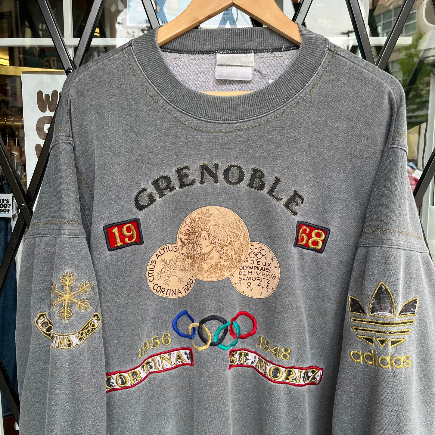 1980’s Adidas Olympic Crewneck - Size L