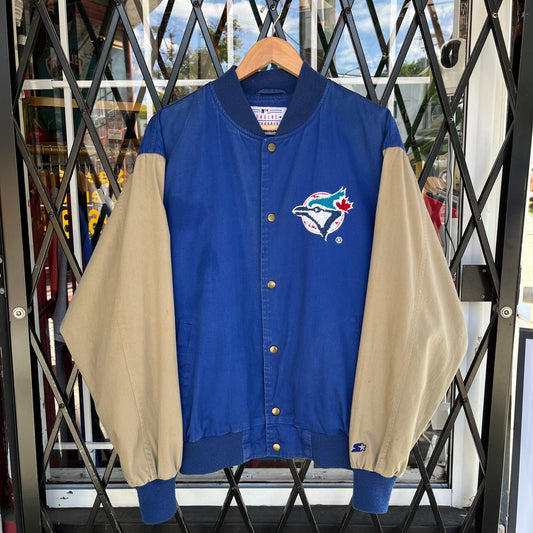 Vintage Starter Toronto Blue Jays Paisley Varsity Jacket - Size M