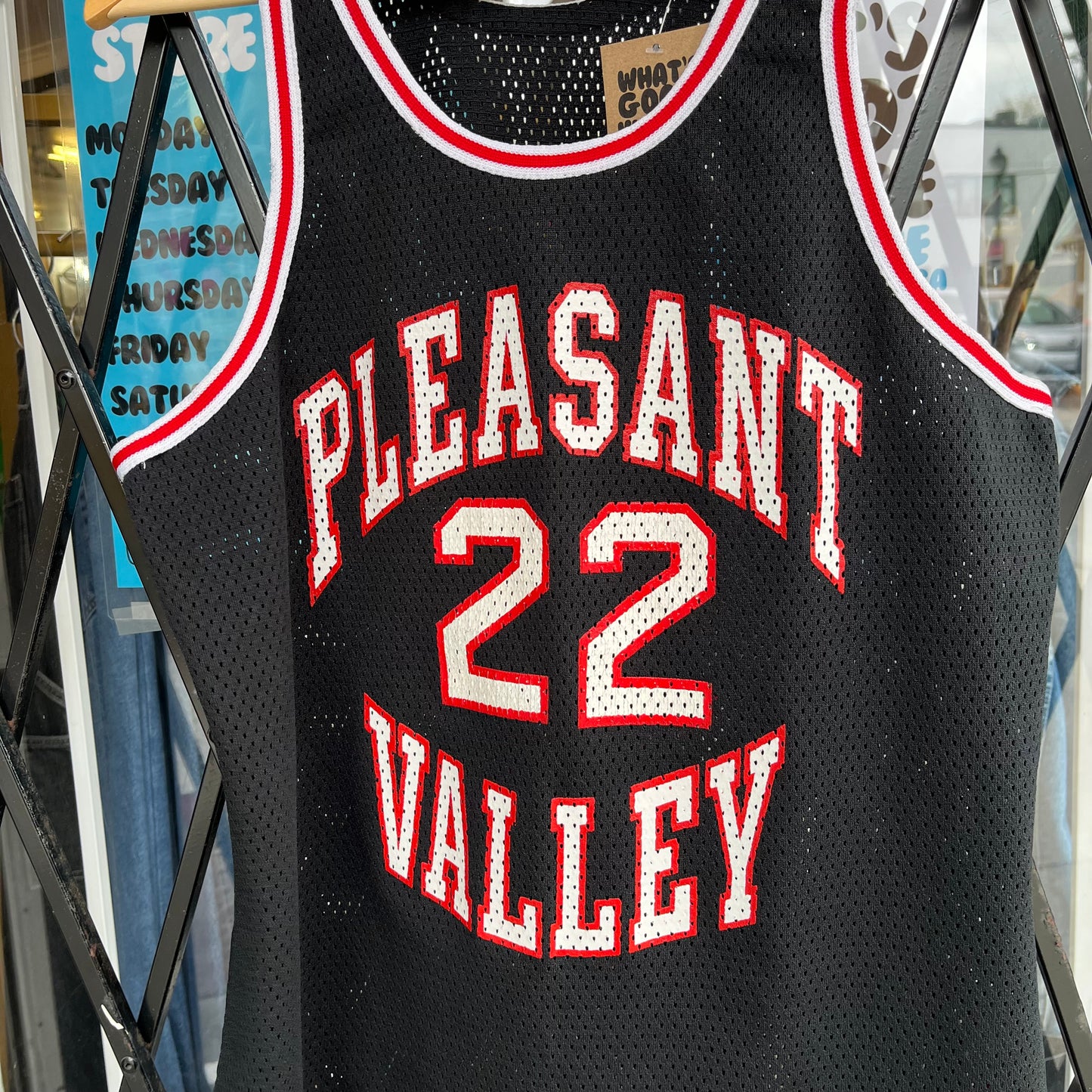 Vintage Pleasant Valley Mesh Basketball Jersey - Size M