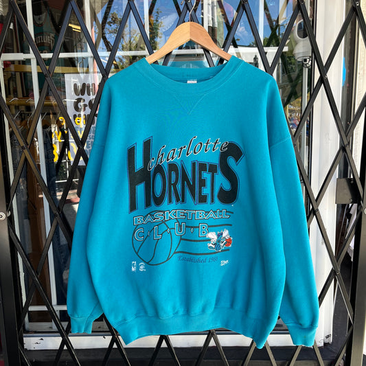 Vintage Salem Charlotte Hornets Crewneck - Size XL