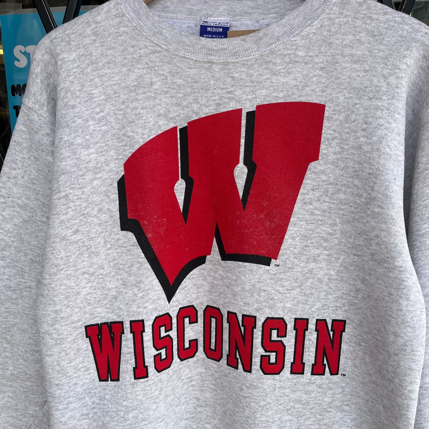 Vintage Champion Wisconsin University Crewneck - Size M