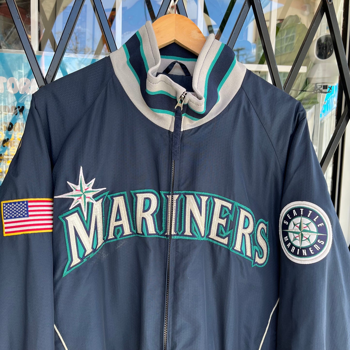 Vintage Seattle Mariners Dug Out Jacket - Size L