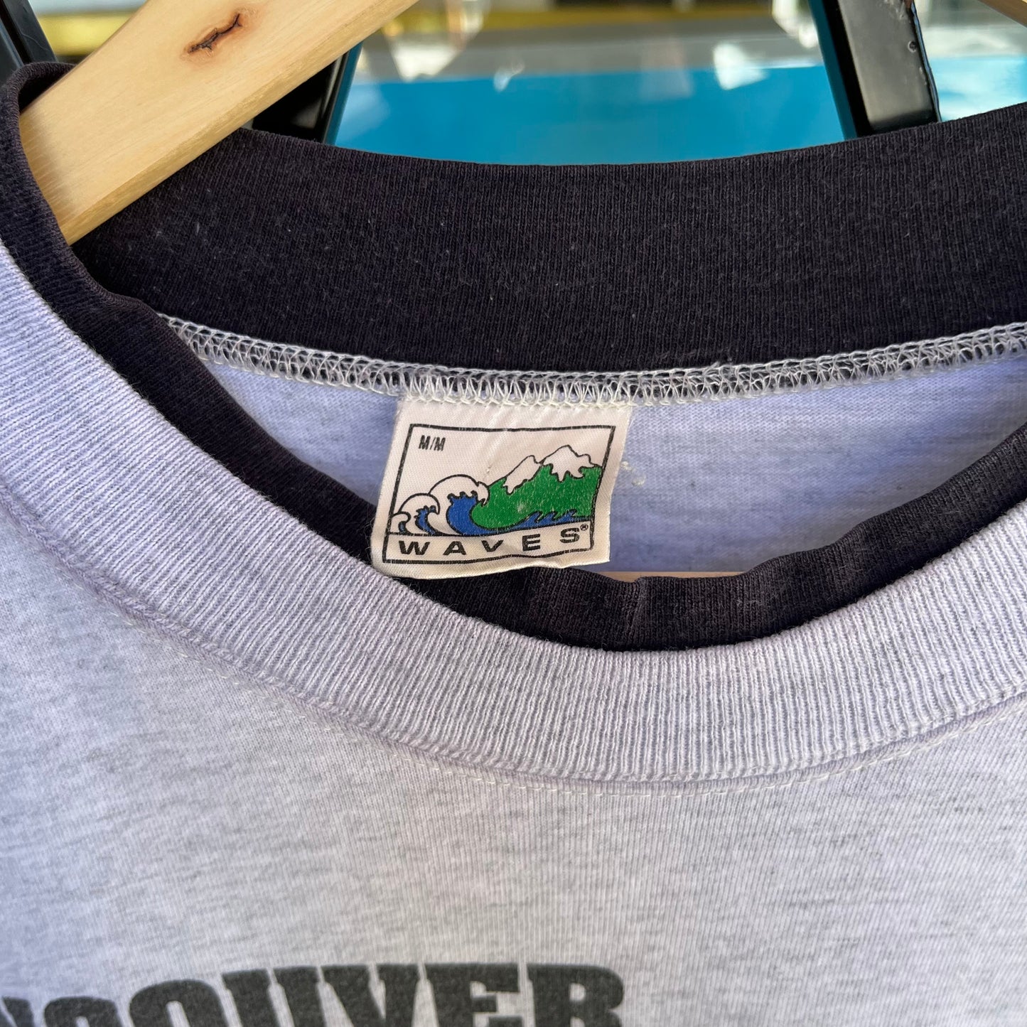 1992 Vancouver Canucks Double Sleeve Tee - Size M