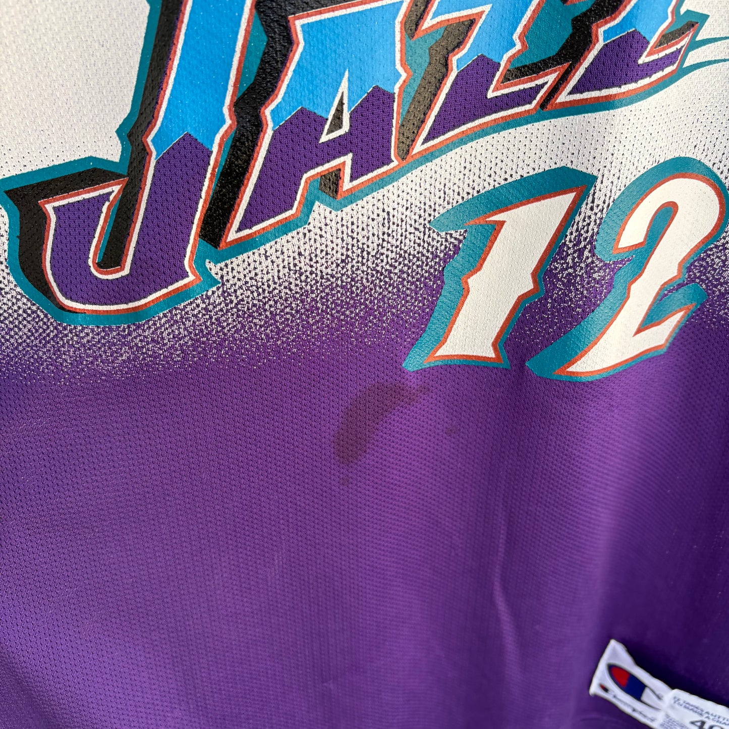 Vintage Champion Utah Jazz John Stockton Jersey - Size 40 (M)