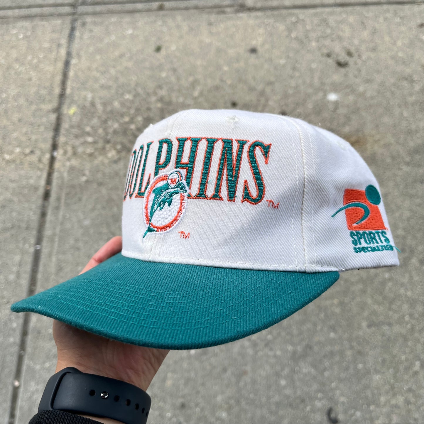 Vintage Sports Specialties Miami Dolphins Laser Snapback
