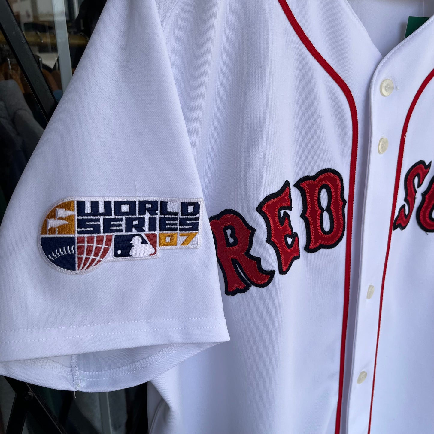 2007 Boston Red Sox Jason Varitek World Series Jersey - Size XXL
