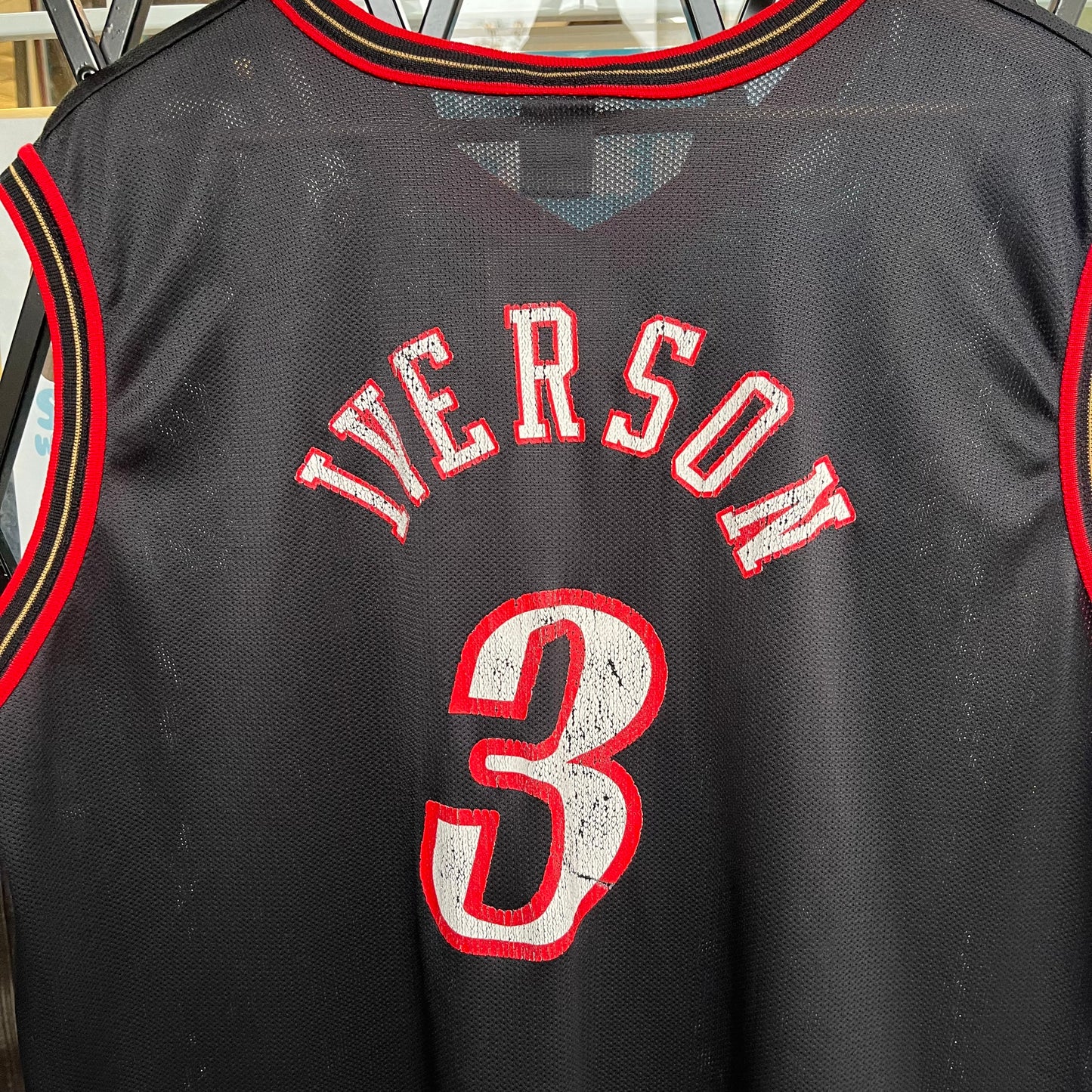 Vintage Champion 76ers Iverson Jersey - Size 44