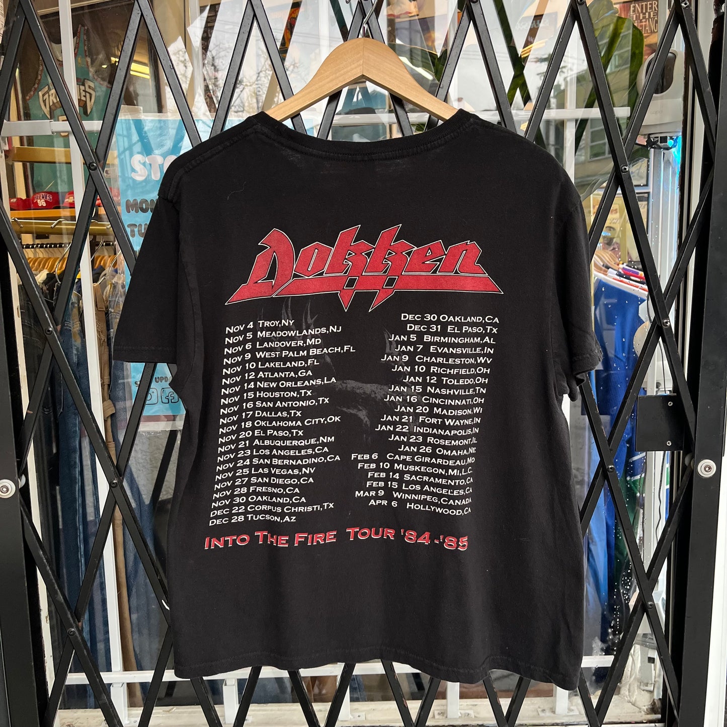 2000’s Reprint Dokken 1985 Tour Tee - Size L