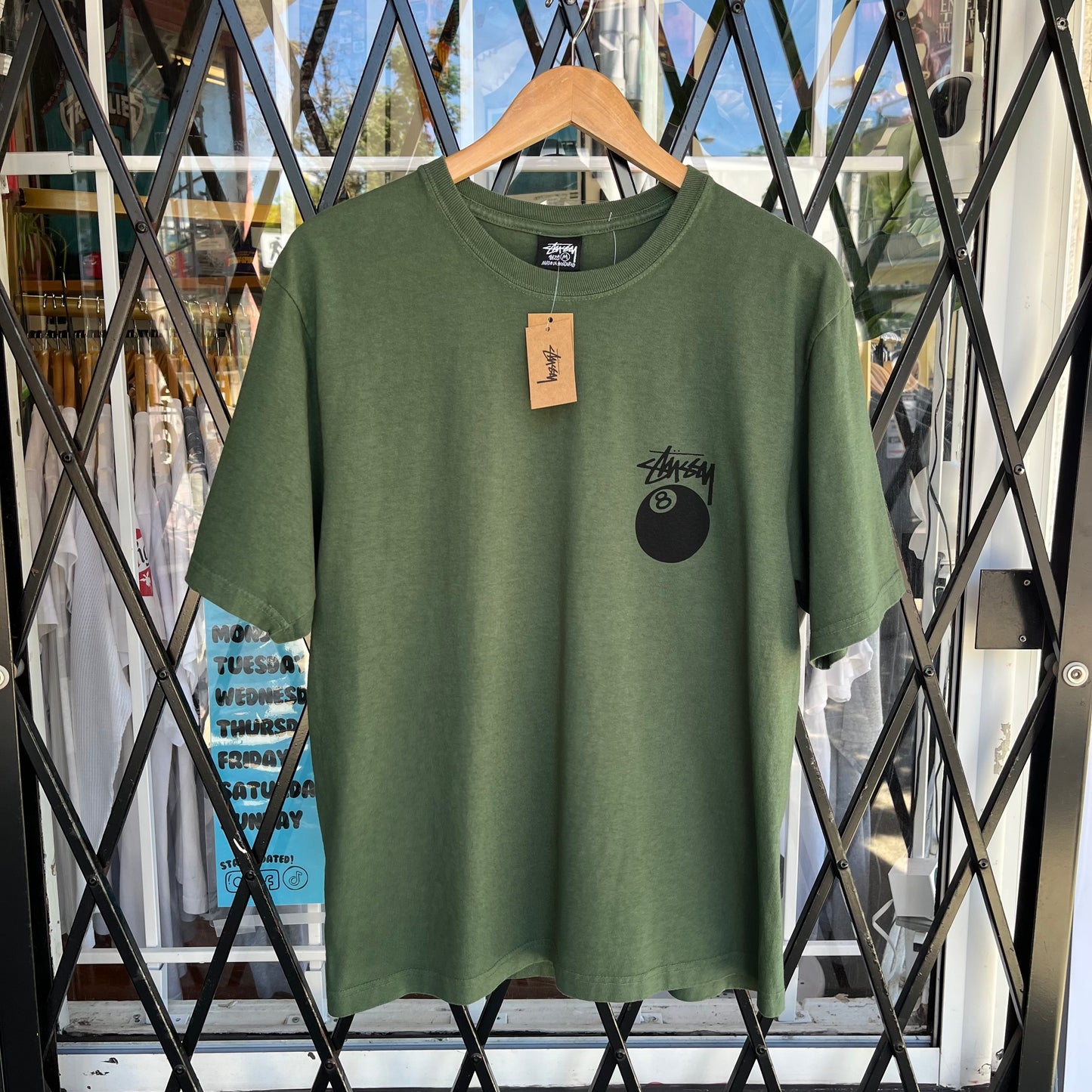 Stussy 8 Ball Tee Pine - Size M