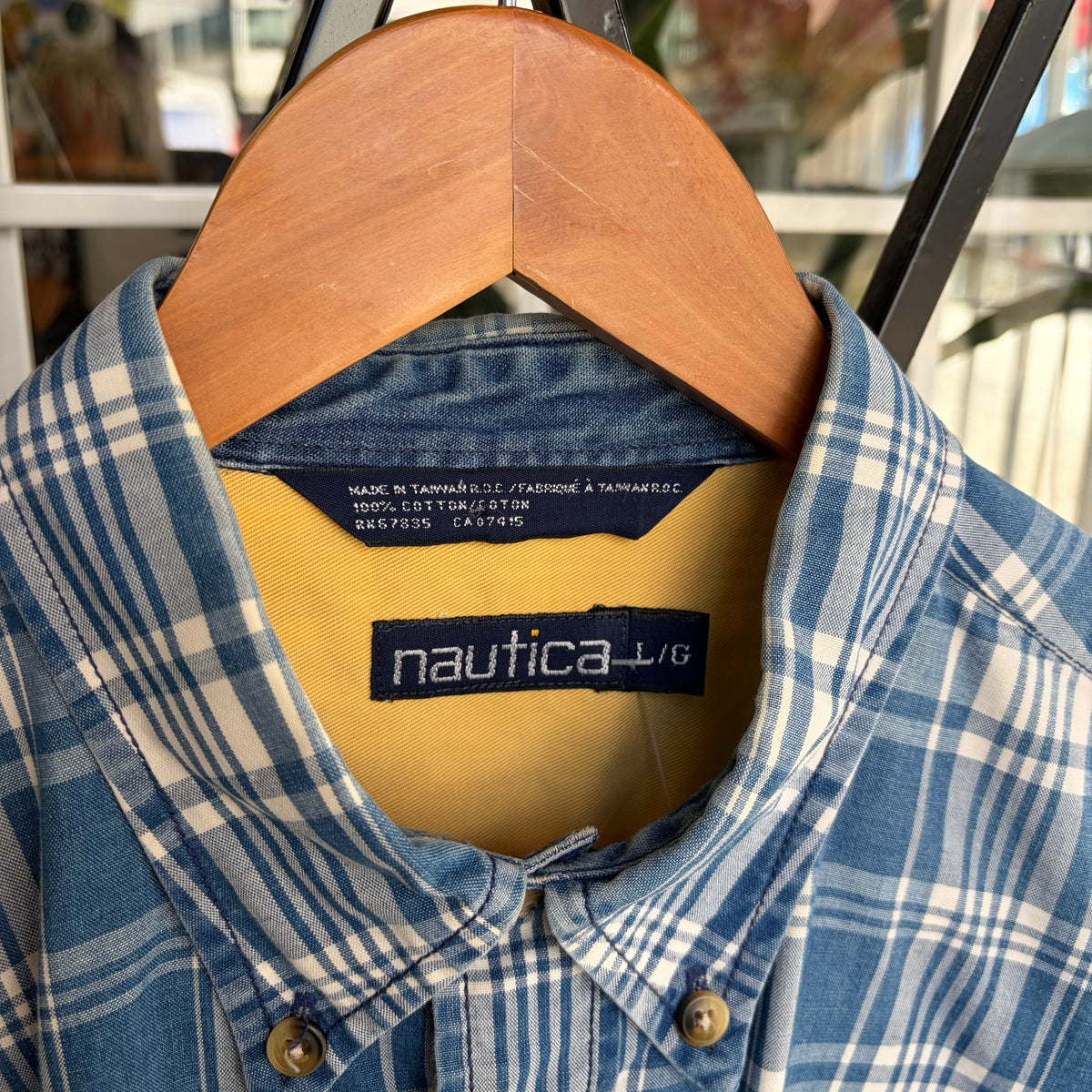 Vintage Nautica Button Up Shirt - Size L