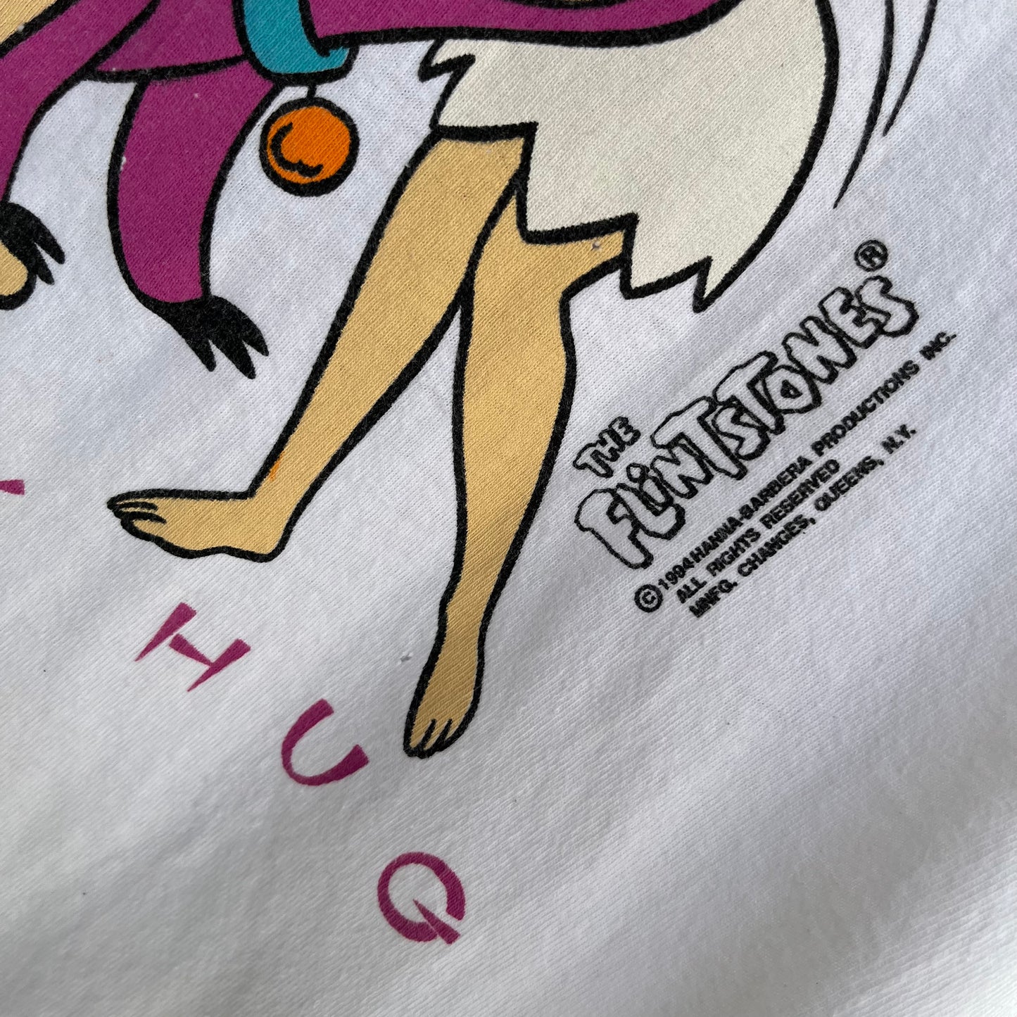 1994 Flintstones Family Hug Tee - Size Youth XL