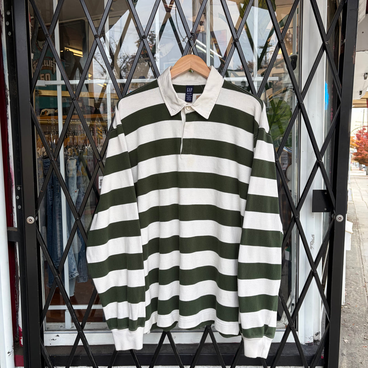 Gap Striped Rugby Long Sleeve - Size XL