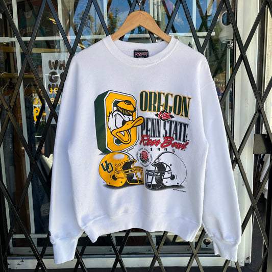 1995 Oregon vs Penn Rose Bowl Crewneck - Size L