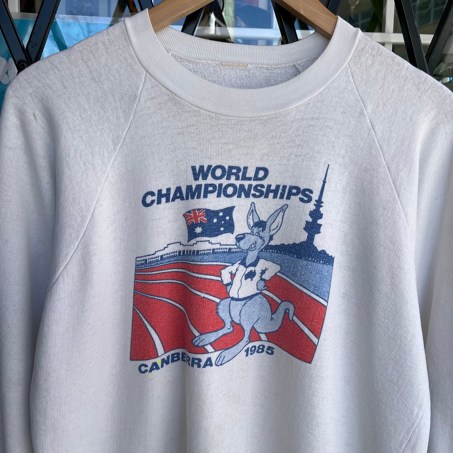1985 World Athletics Championships Canberra Australia Crewneck - fits size M