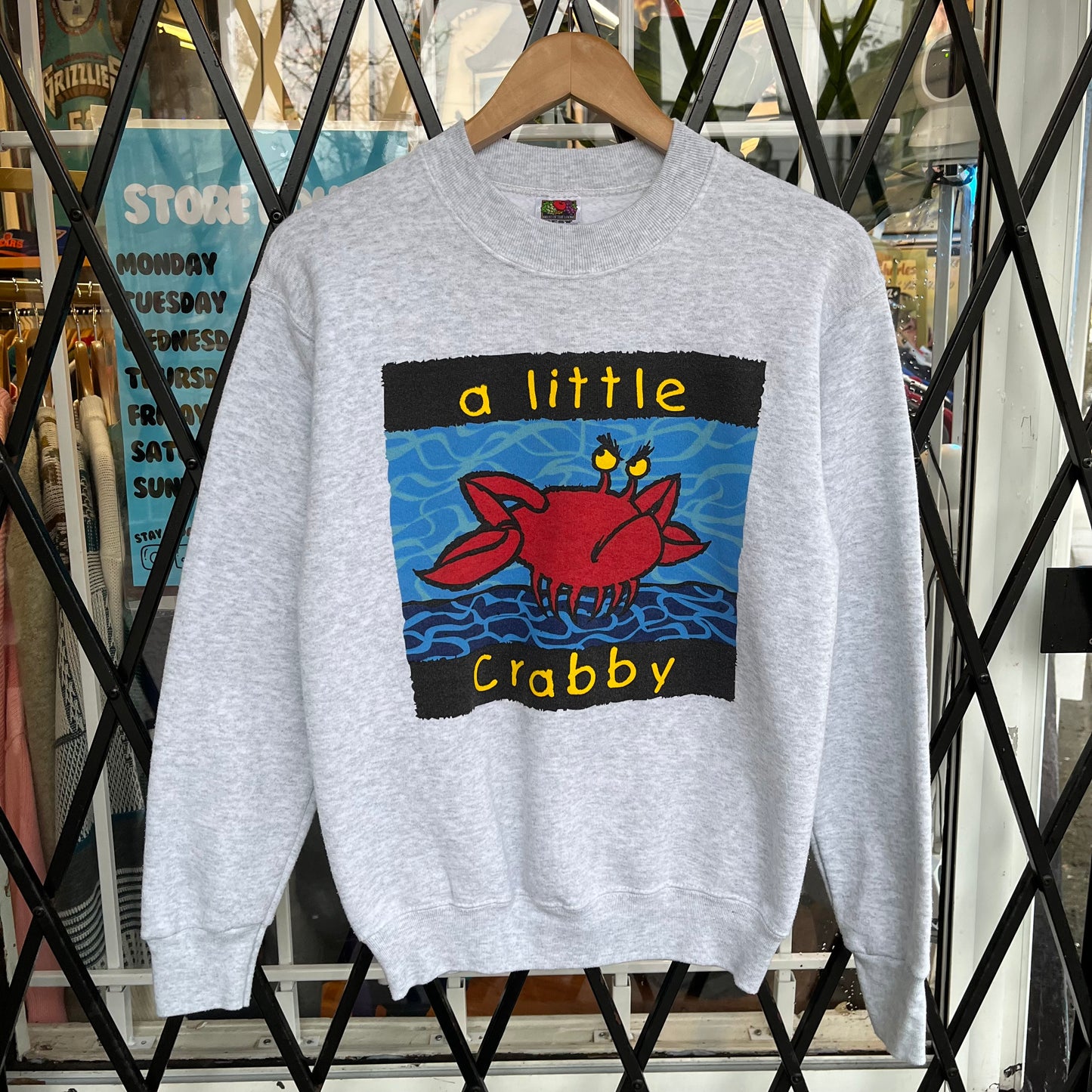 Vintage A Little Crabby Crewneck - Size S
