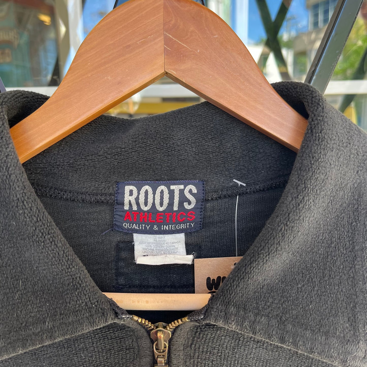 Vintage Roots Athletics Quarter Zip Sweater - Size XL