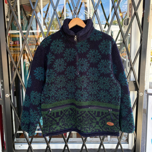 Vintage Woolrich Deep Pile Half Zip Sweater - Size M