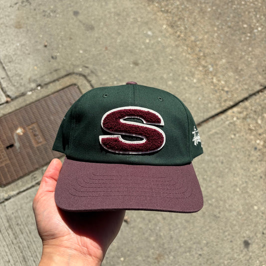 Stussy Chenille S Low Pro Cap Spruce