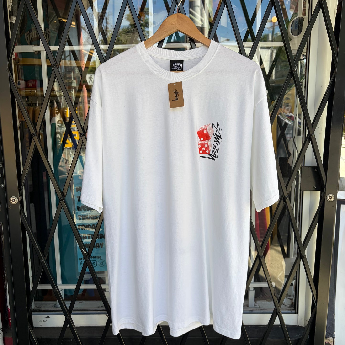 Stussy Tall Dice Tee White - Size XL