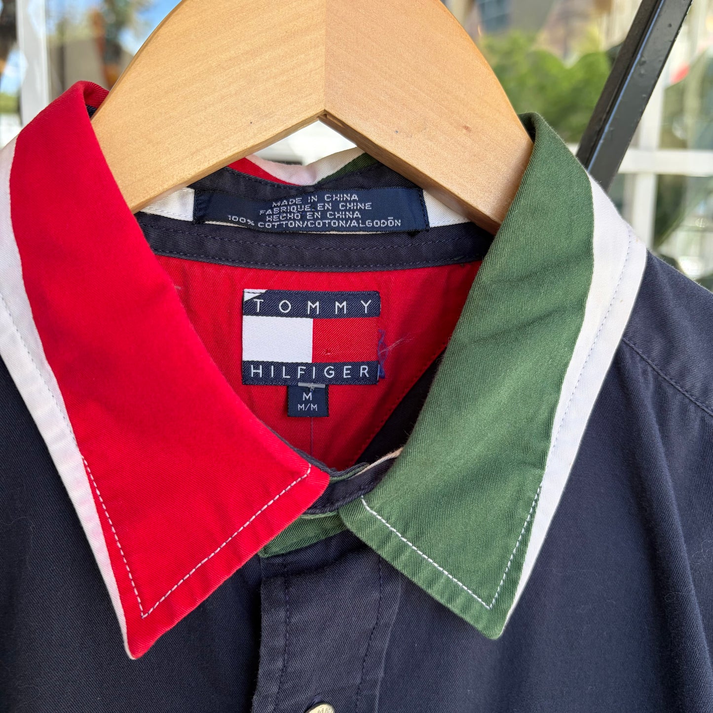 Vintage Tommy Hilfiger Sailing Gear Button Up Shirt - Size M