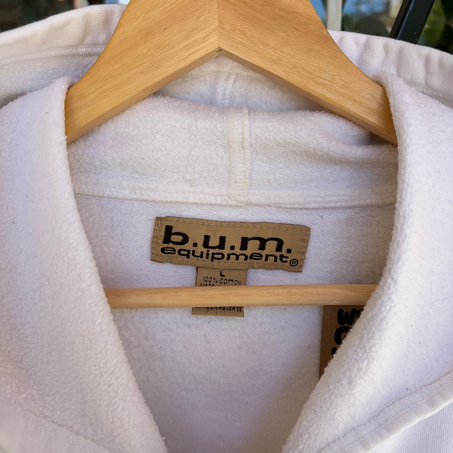 1993 BUM Equipment Hoodie - Size L