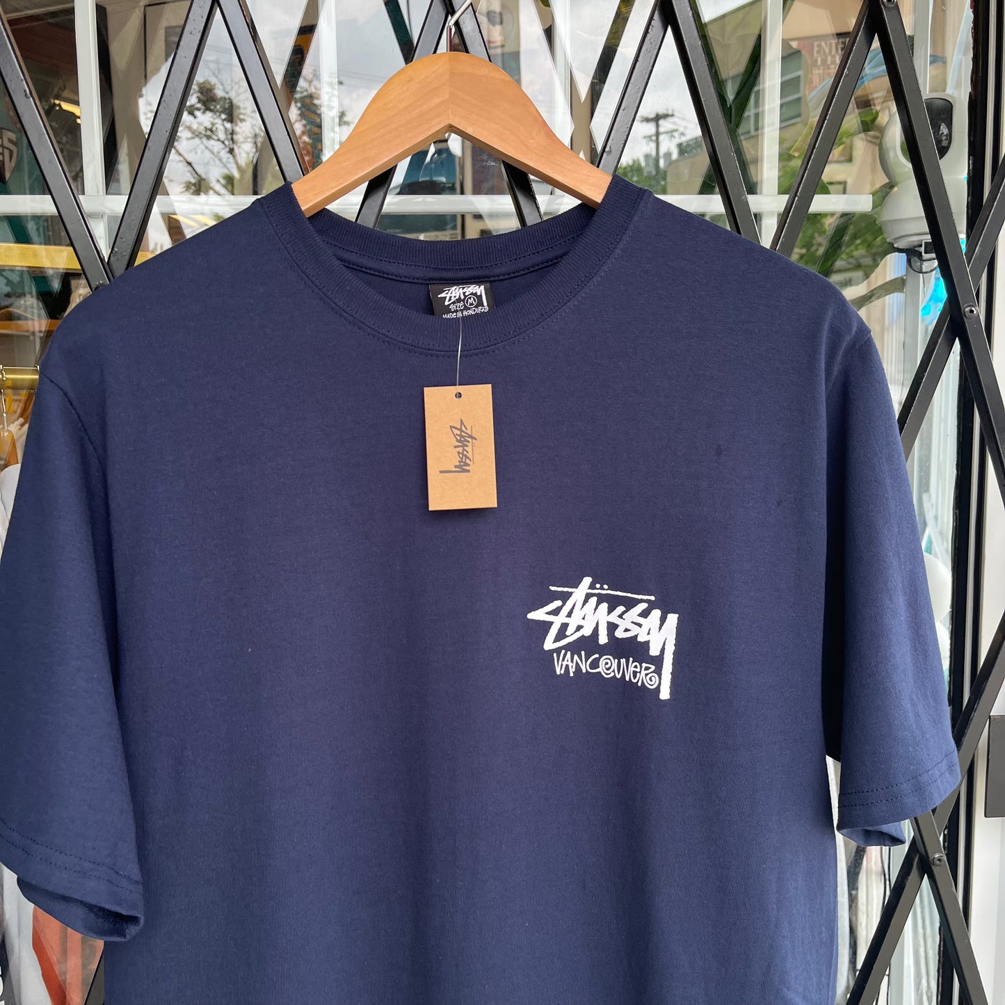 Stussy Vancouver Stock Tee Navy - Size M
