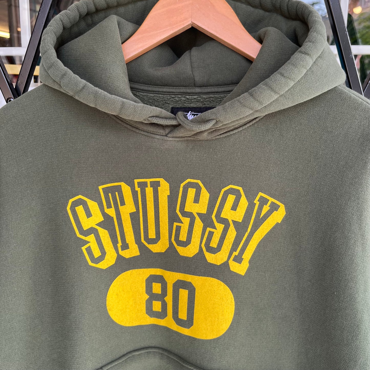 Stussy 80 Relaxed Hoodie Pine - Size S