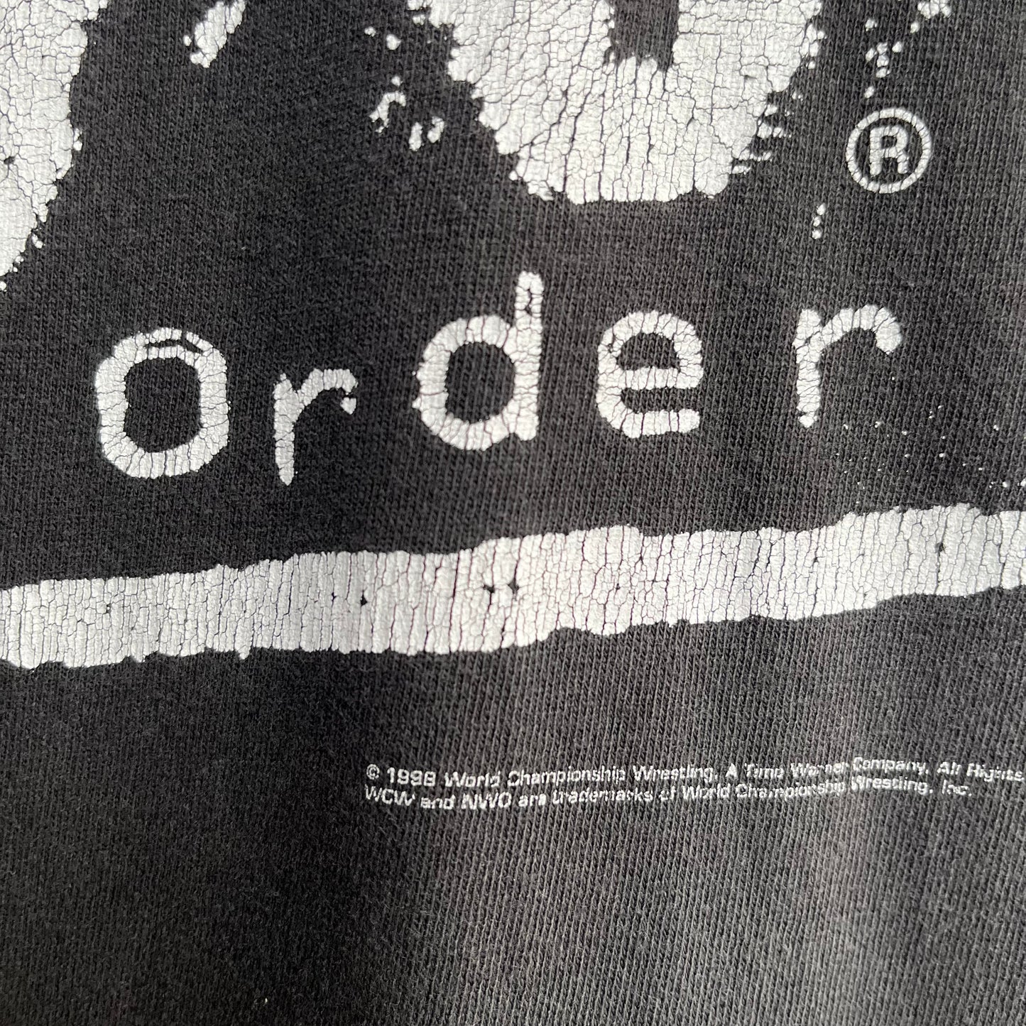1998 WCW New World Order Wrestling Tee - Size L