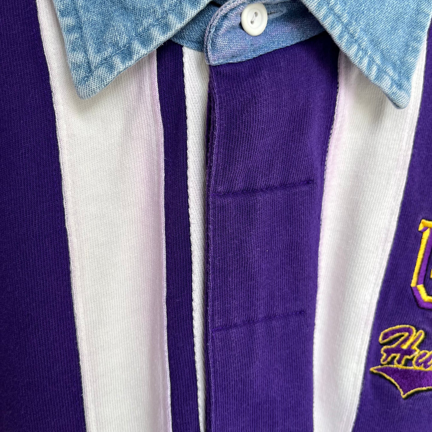 Vintage Washington Huskies Long Sleeve Rugby Shirt - Size XL