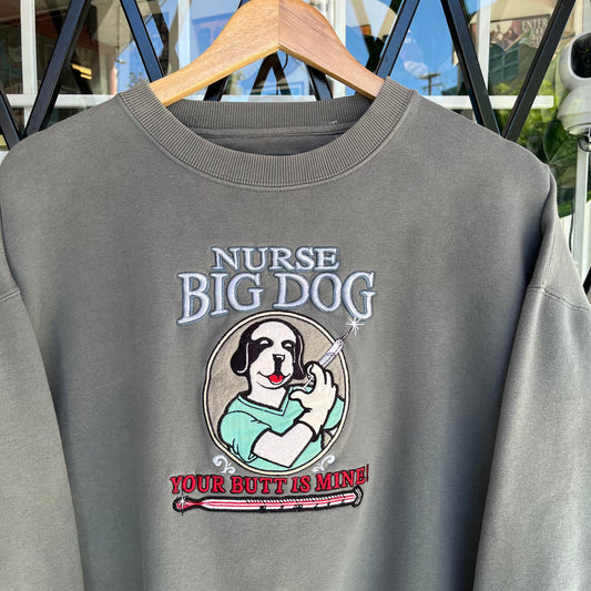 Vintage Big Dogs Nurse Crewneck - Size M