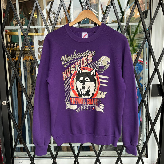 1991 Washington Huskies Crewneck - Size L